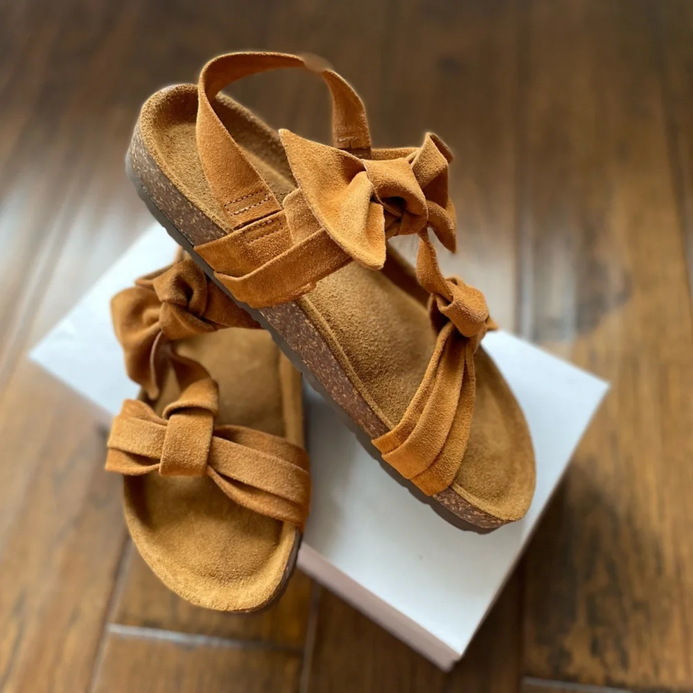 Sundance Tigerlily Sandals in Cognac 7.5 - Picture 3 of 4